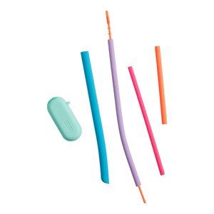 Multi Size Reusable Silicone Straws 4 Pack